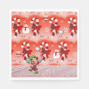 Weihnachtsbuch Napkins, Elf Serviette
