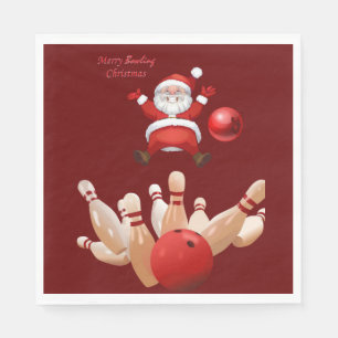 Weihnachtsbuch Napkins, Frohe Weihnachten, Bowling Serviette