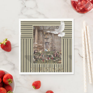 Weihnachtsbuch Napkins, frohe Weihnachten Jesus Serviette