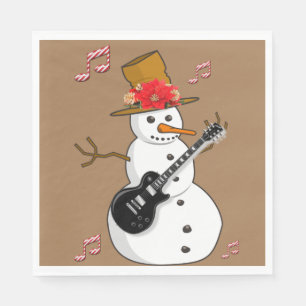 Weihnachtsbuch Napkins, Frohe Weihnachten, Schneem Serviette