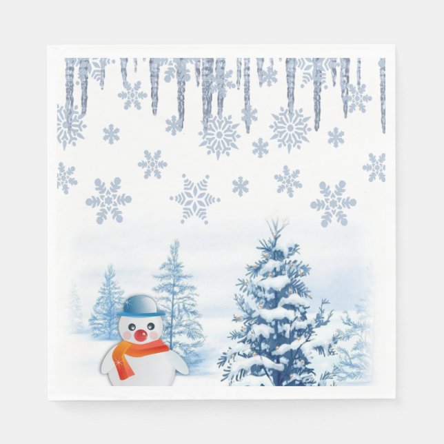 Weihnachtsbuch Napkins, Frohe Weihnachten Serviette (Vorderseite)