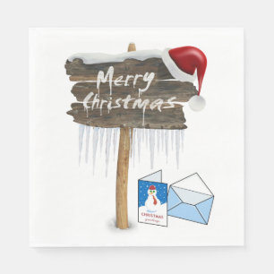 Weihnachtsbuch Napkins, Frohe Weihnachten Serviette