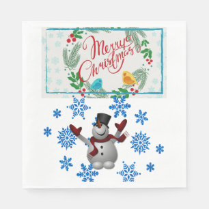 Weihnachtsbuch Napkins, Frohe Weihnachten Serviette