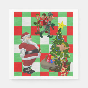 Weihnachtsbuch Napkins, Frohe Weihnachten Serviette