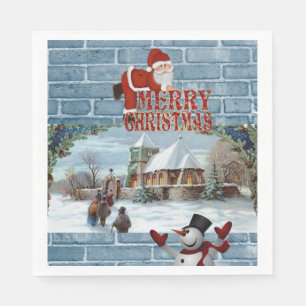 Weihnachtsbuch Napkins, Frohe Weihnachten Serviette