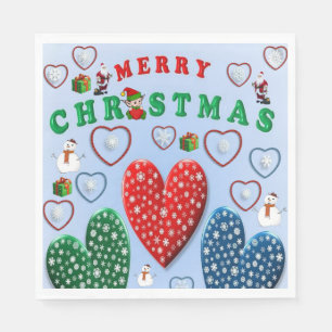 Weihnachtsbuch Napkins, Frohe Weihnachten Serviette