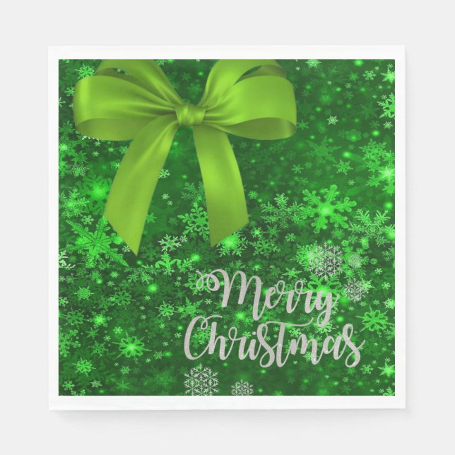 Weihnachtsbuch Napkins, Frohe Weihnachten Serviette (Vorderseite)