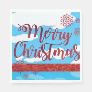 Weihnachtsbuch Napkins, Frohe Weihnachten Serviette