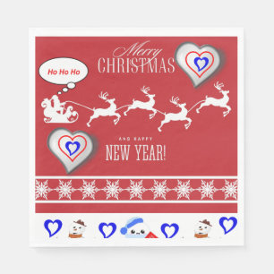 Weihnachtsbuch Napkins, Frohe Weihnachten Serviette