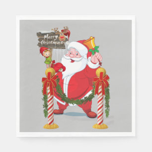 Weihnachtsbuch Napkins, Frohe Weihnachten Weihnach Serviette