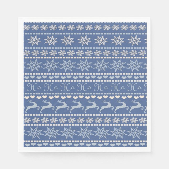 Weihnachtsbuch Napkins, frohe Weihnachtsfrau Serviette (Vorderseite)