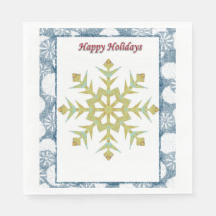 Weihnachtsbuch Napkins, glücklicher Urlaub Serviette