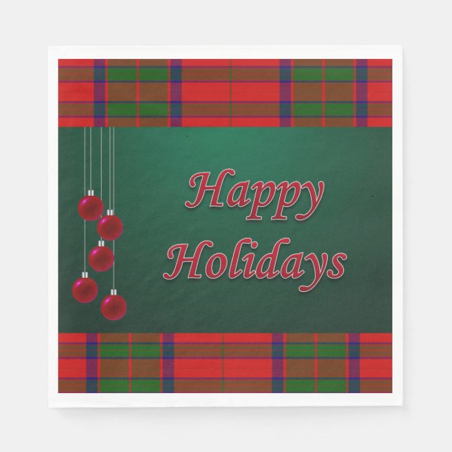 Weihnachtsbuch Napkins, glücklicher Urlaub Serviette (Vorderseite)