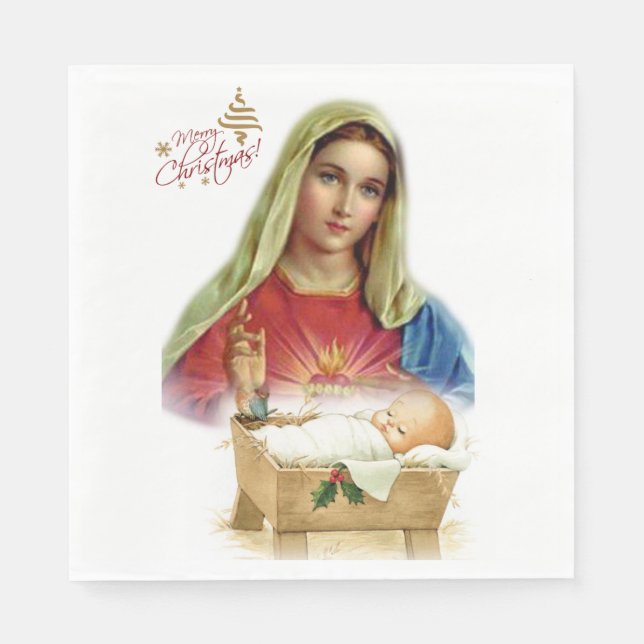 Weihnachtsbuch Napkins, Jesus Christus Serviette (Vorderseite)
