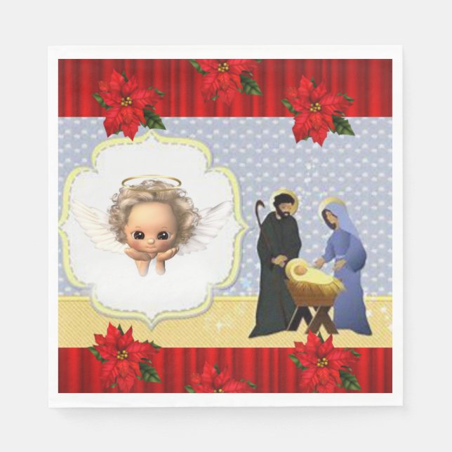 Weihnachtsbuch Napkins, Jesus Christus Serviette (Vorderseite)