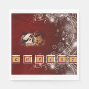 Weihnachtsbuch Napkins, Jesus Christus Serviette