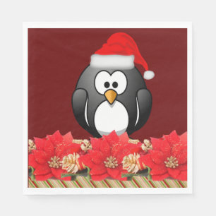Weihnachtsbuch Napkins, Pinguin Serviette