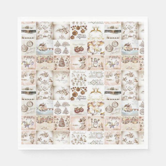 Weihnachtsbuch Napkins Serviette (Vorderseite)