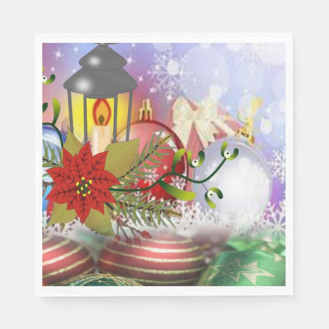 Weihnachtsbuch Napkins Serviette (Vorderseite)