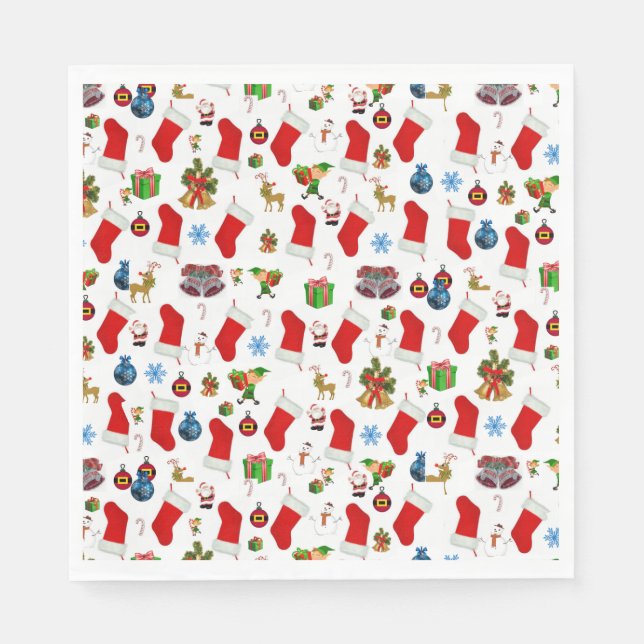 Weihnachtsbuch Napkins Serviette (Vorderseite)