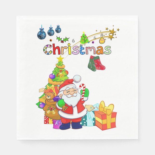 Weihnachtsbuch Napkins Serviette (Vorderseite)
