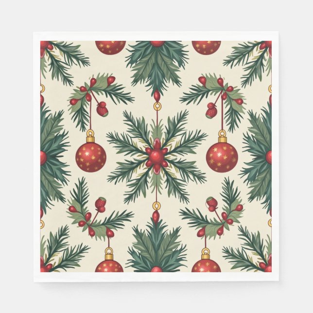Weihnachtsbuch Napkins, Standardessen Serviette (Vorderseite)