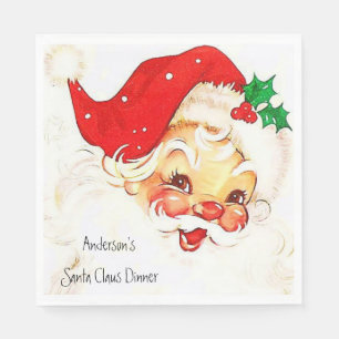 Weihnachtsbuch Napkins, Vintag Santa Napkins Serviette