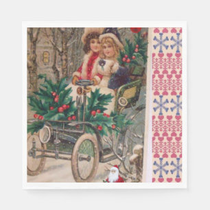 Weihnachtsbuch Napkins, Vintag Serviette