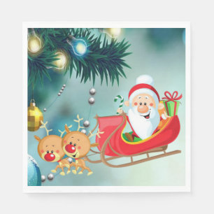 Weihnachtsbuch Napkins, Weihnachten Serviette