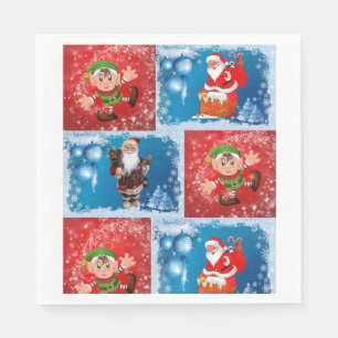 Weihnachtsbuch Napkins, Weihnachten Serviette