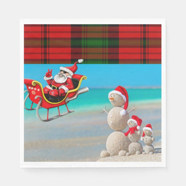 Weihnachtsbuch Napkins, Weihnachten Serviette (Vorderseite)