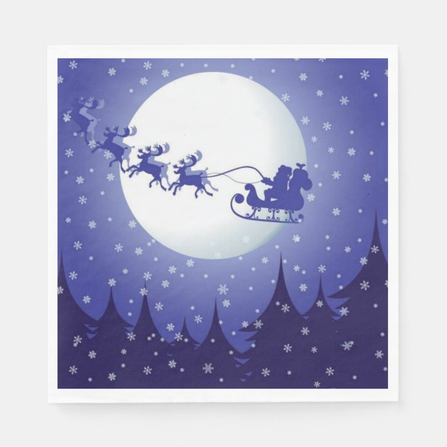 Weihnachtsbuch Napkins, Weihnachten Serviette (Vorderseite)
