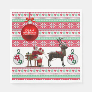 Weihnachtsbuch Napkins, Weihnachten Serviette