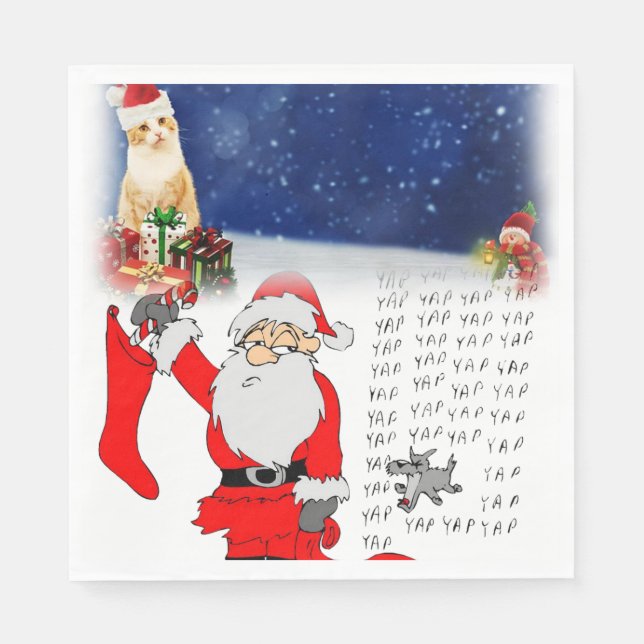 Weihnachtsbuch Napkins, Weihnachten Serviette (Vorderseite)