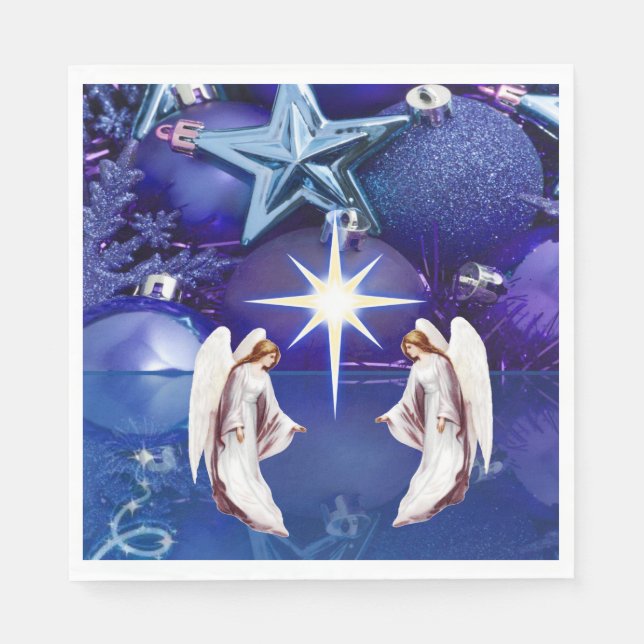 Weihnachtsbuch Napkins, Weihnachtsgel Serviette (Vorderseite)