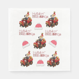 Weihnachtsbuch Napkins, Weihnachtsgesegnung Serviette