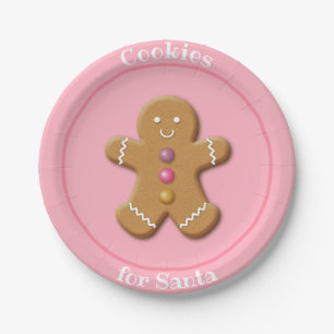 Weihnachtsbuch-Teller - Cookies für den Weihnacht Pappteller