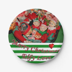 Weihnachtsbuch-Teller, Elf Pappteller