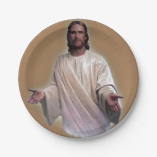 Weihnachtsbuch-Teller, Jesus Christus Pappteller