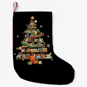 Weihnachtsbücher Baum Buchliebhaber Lehrer Bücherw Kleiner Weihnachtsstrumpf