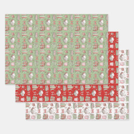 Weihnachtsbücher für Bücherwürmer Urlaubsgestaltun Geschenkpapier Set
