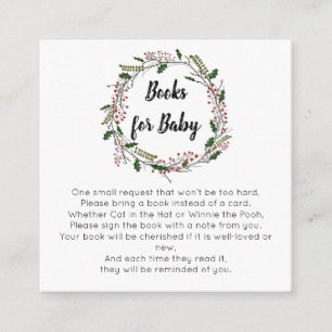 Weihnachtsbücher für Kinder Begleitkarte