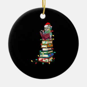 Weihnachtsbücher Weihnachts-Weihnachts-Light-Shirt Keramik Ornament
