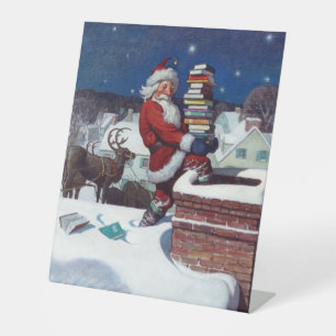 Weihnachtsbücher zu Weihnachten, Sockelschild
