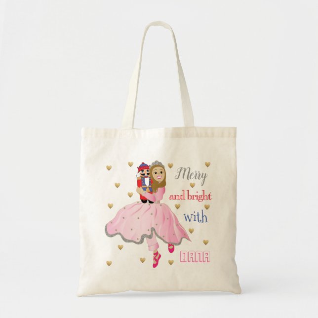 Weihnachtsbudget Tag Nutcracker Lt Bren Haar Tragetasche (Vorne)