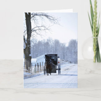 WeihnachtsBuggy-Fahrt Feiertagskarte