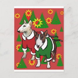 Weihnachtsbulle Feiertagspostkarte