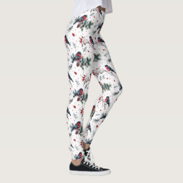 Weihnachtsbullfinch Leggings