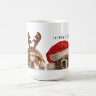 Weihnachtsbullhunde Kaffeetasse