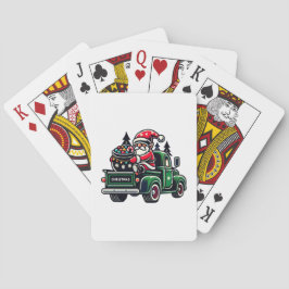 Weihnachtsbummel auf dem Lieferwagen Spielkarten